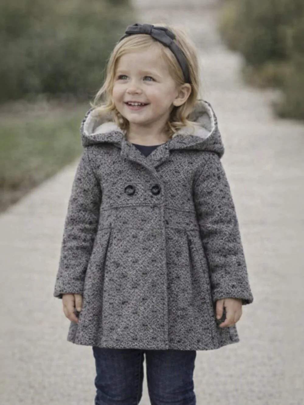 OSHKOSH B’gosh Girl’s Hooded Pea Coat